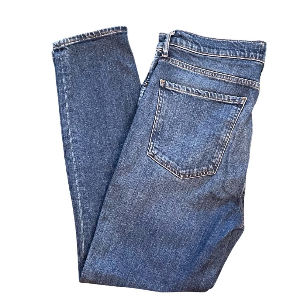 AGOLDE Nico Skinny Jeans High Rise Ankle Crop Medium Blue Denim Size 30 - Picture 6 of 10